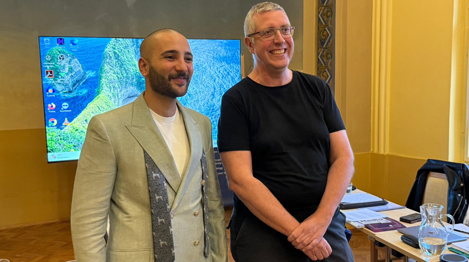 Mazlum Kemal Dağdelen and his supervisor Nico Carpentier
