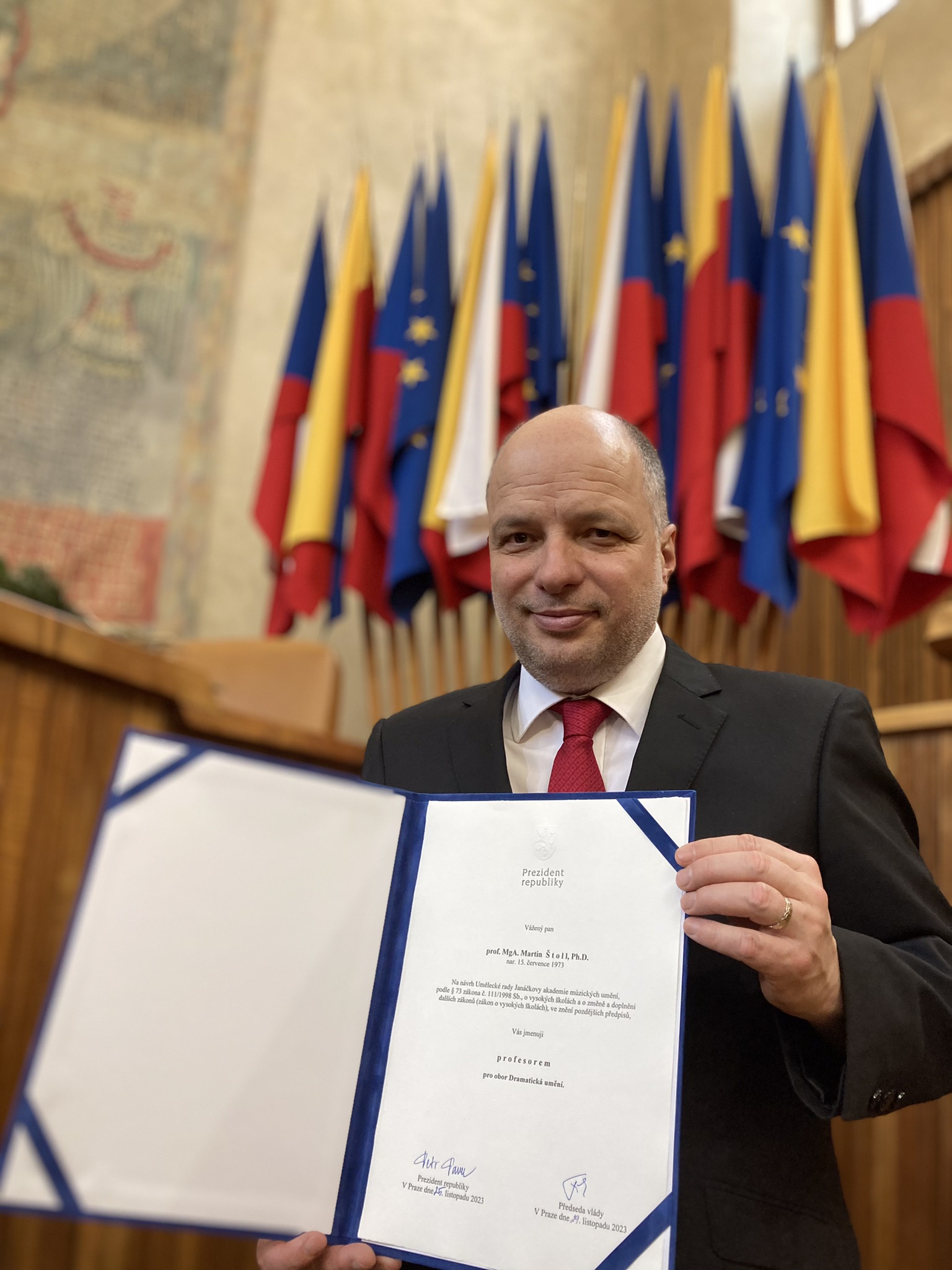 Martin Štoll profesorem